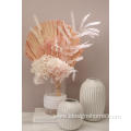 Elegant Strip Ceramic Vase White for Home Decor